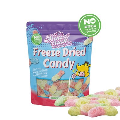 Dondurulmuş Quru Xırtıldayan Qurdlar (Təbii Rəng)